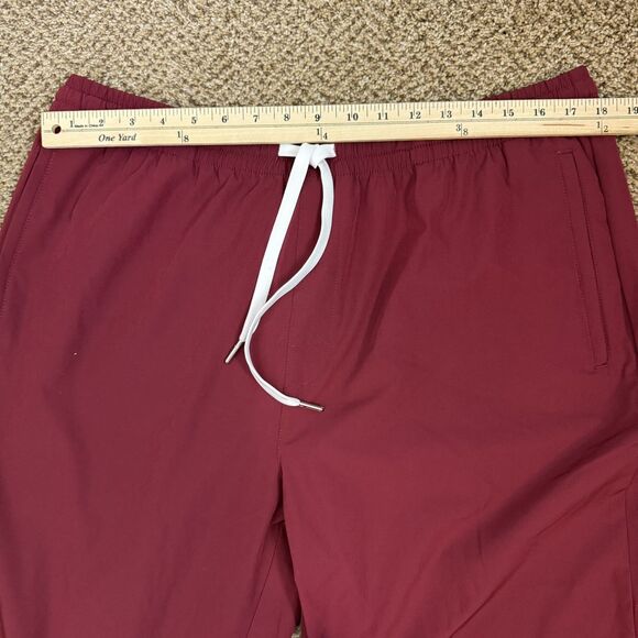 Cove Maroon Joggers Mens Size 3XL Drawstring Hybrid Running Pants EUC Cove USA - Picture 8 of 10